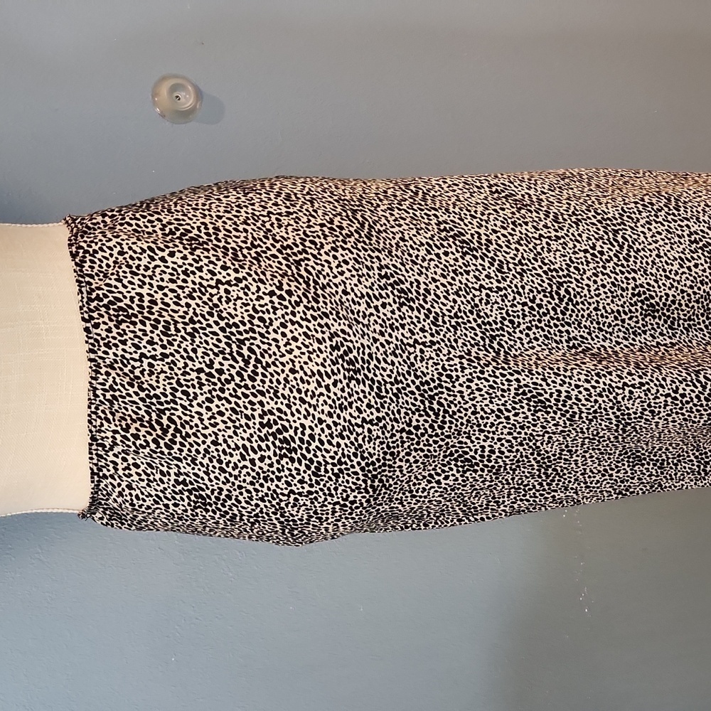 Topshop tall leopard print floor length maxi slip skirt - Picture 5 of 6